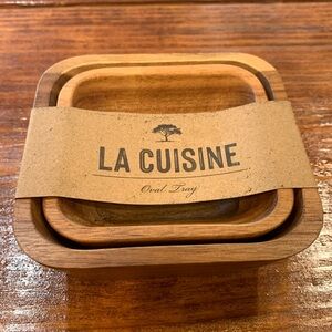 La Cuisine Nesting Acacia Wood Bowls